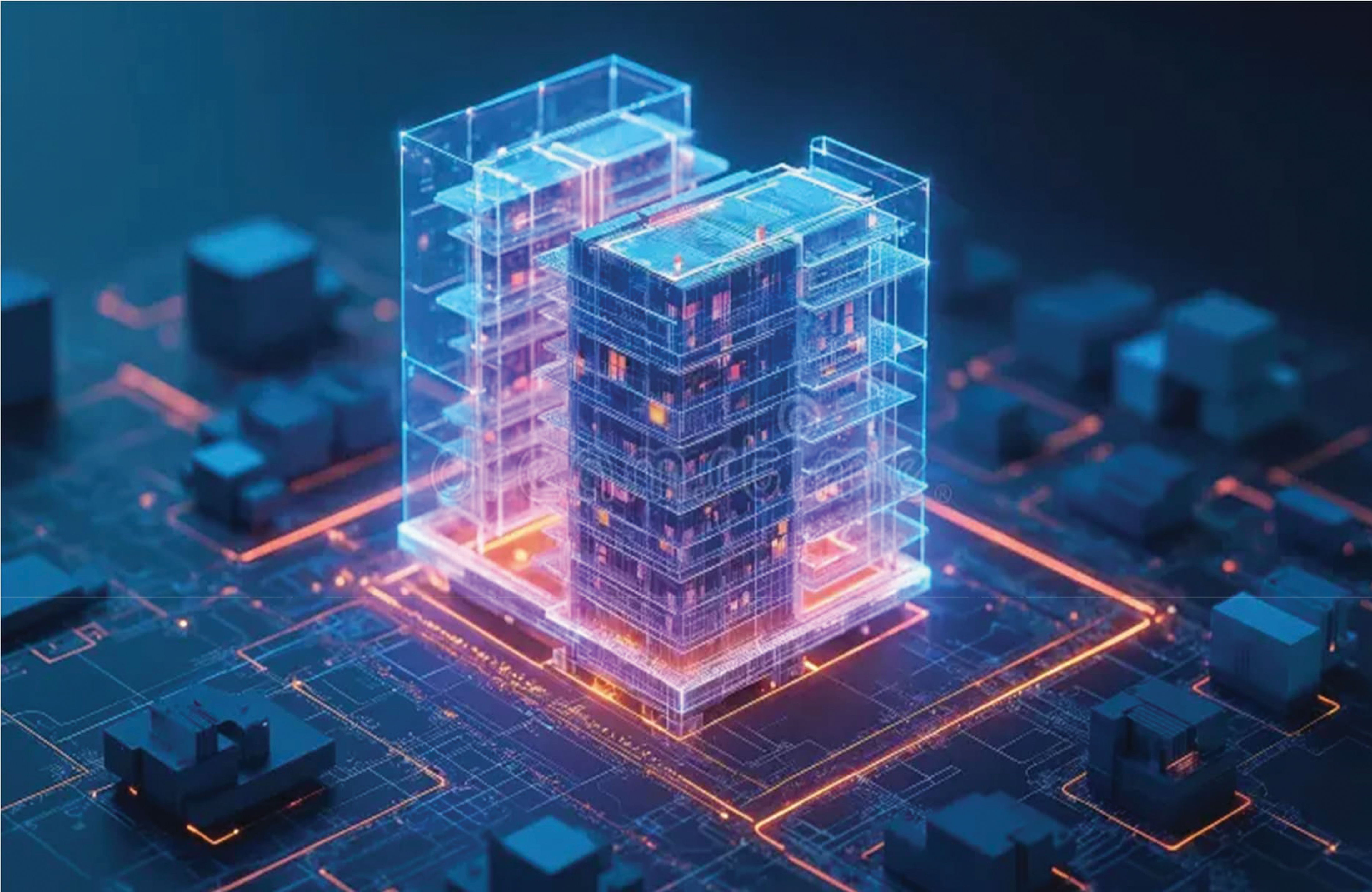 Digital BIM building model
